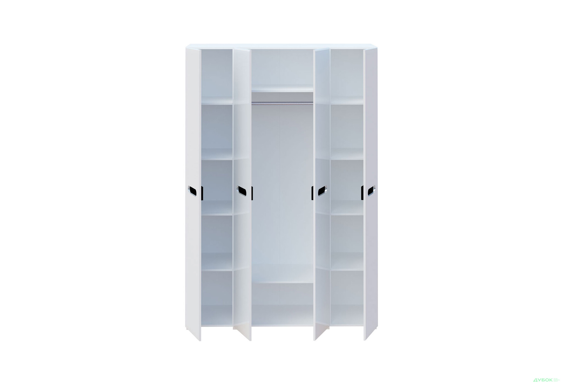 Изображение 3 - Шкаф Svit Mebliv Бьянко 4-дверный 150 см, Белый с черной вставкой