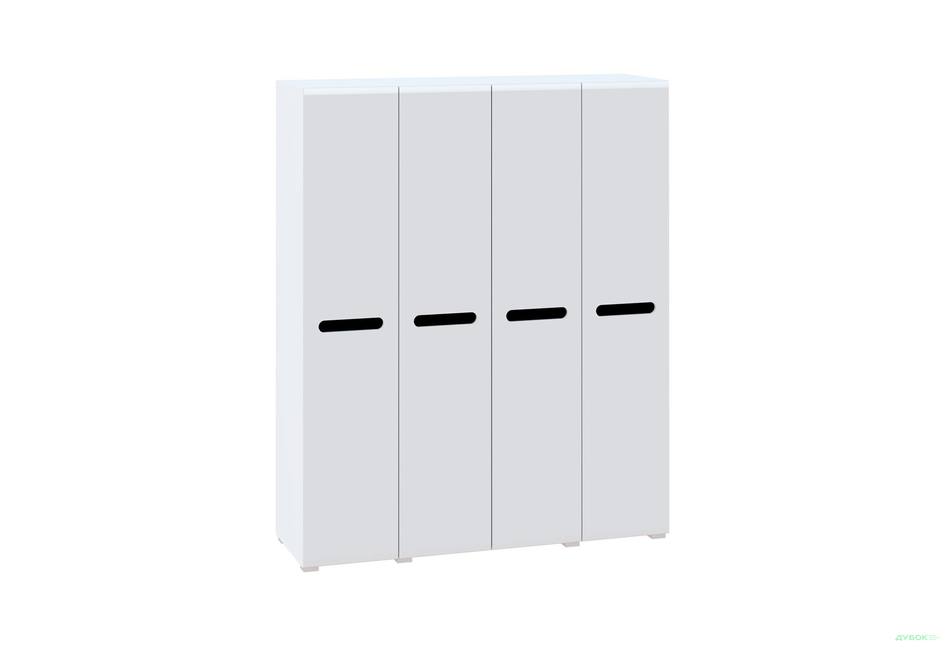 Изображение 2 - Шкаф Svit Mebliv Бьянко 4-дверный 180 см, Белый с черной вставкой