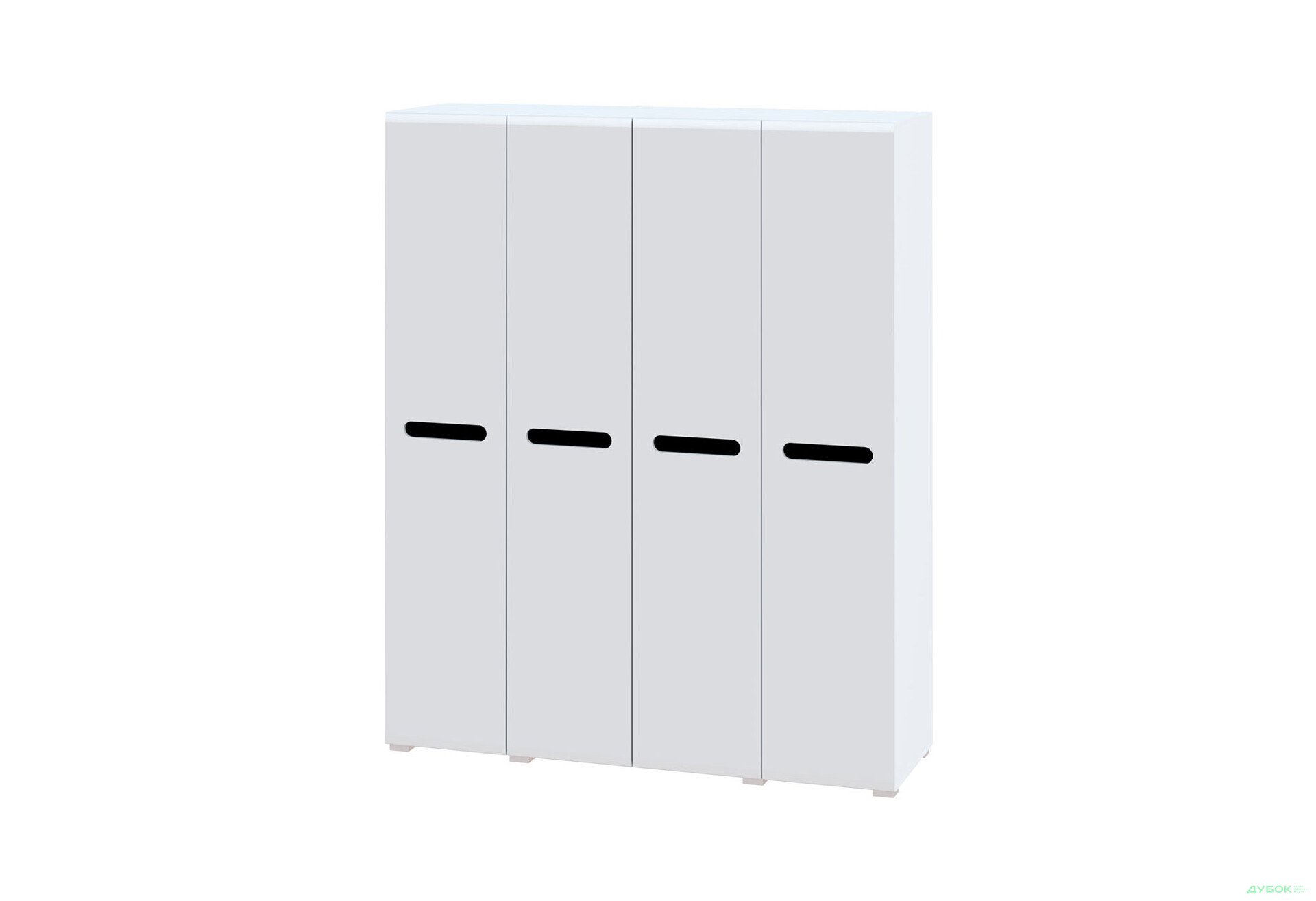 Изображение 1 - Шкаф Svit Mebliv Бьянко 4-дверный 180 см, Белый с черной вставкой