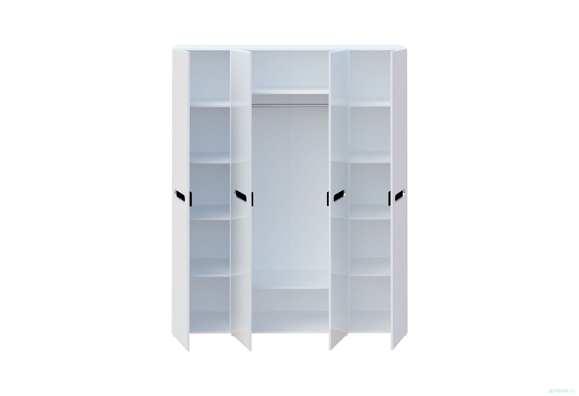 Изображение 3 - Шкаф Svit Mebliv Бьянко 4-дверный 180 см, Белый с черной вставкой