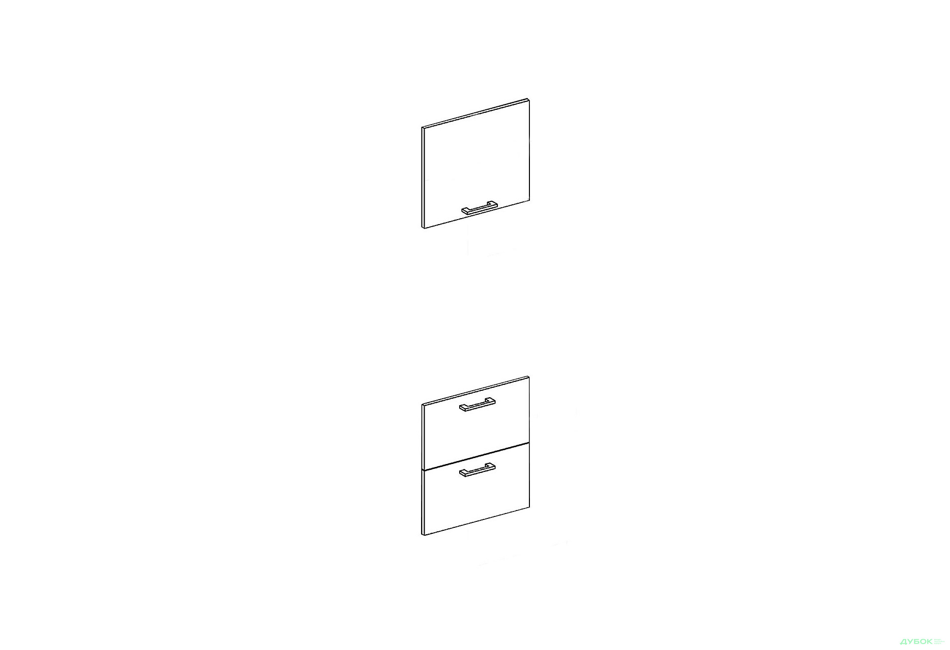 Зображення 1 - Фасад П 60 ДШ п/мікрохв. (h-920) Favorit Марта / Аліса Світ Меблів