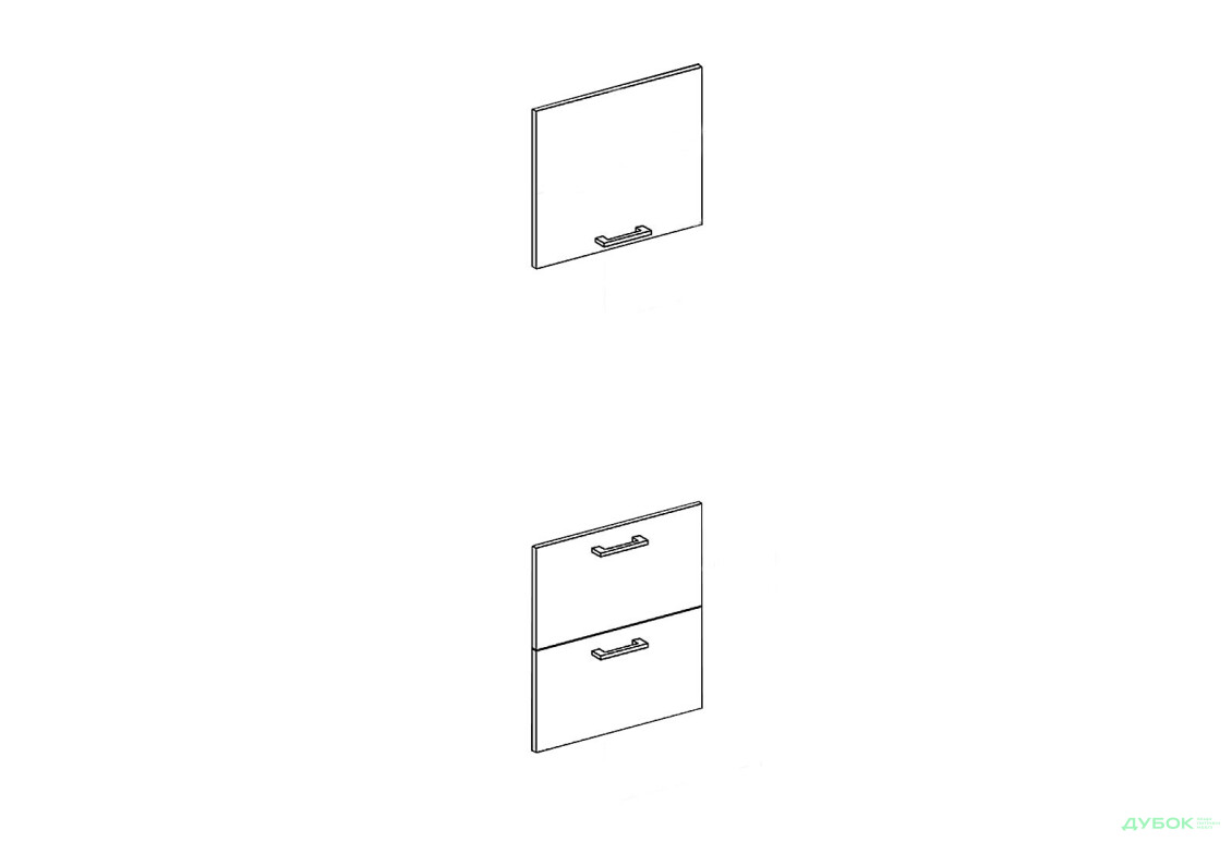 Фасад П 60 ДШ п/мікрохв. (h-920) Favorit Марта / Аліса Світ Меблів