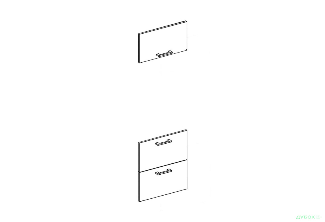 Фасад П 60 ДШ п/мікрохв. Favorit Марта / Аліса Світ Меблів