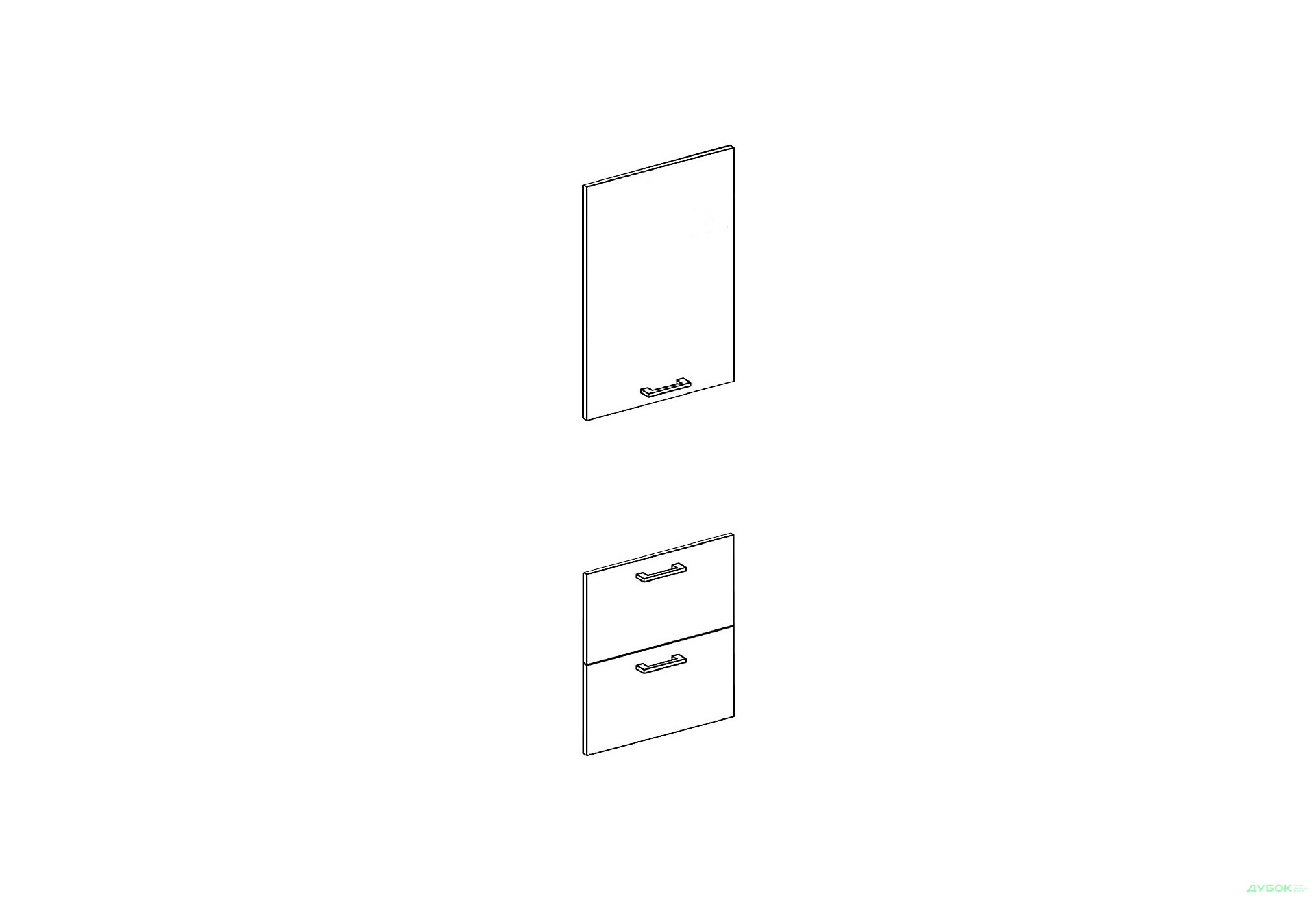 Зображення 1 - Фасад П 60 ДШ (h-920) Favorit Марта / Аліса Світ Меблів