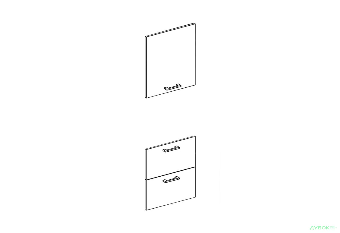 Фасад П 60 ДШ Favorit Марта / Аліса Світ Меблів