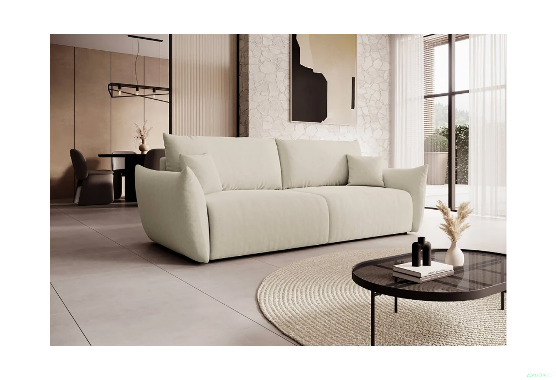 Изображение 2 - Диван Perfect Home Аллора / Allora 240х108 см, Белый (Melody 14)