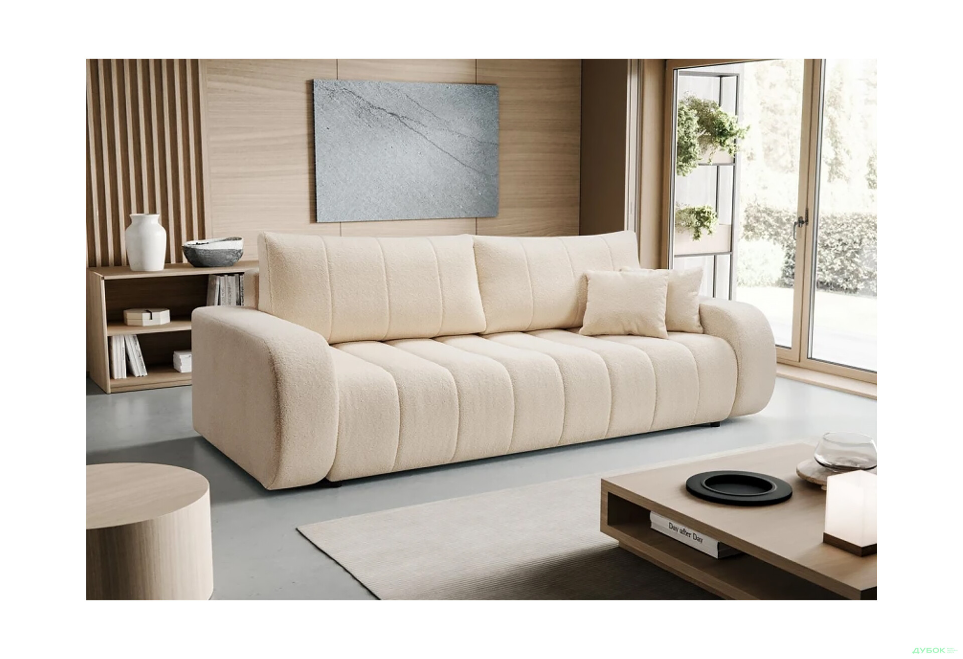 Диван Perfect Home Балу / Baloo 248х105 см, Білий (Lambi 01) - Зображення 2 Зображення 2 - Диван Perfect Home Балу / Baloo 248х105 см, Білий (Lambi 01)