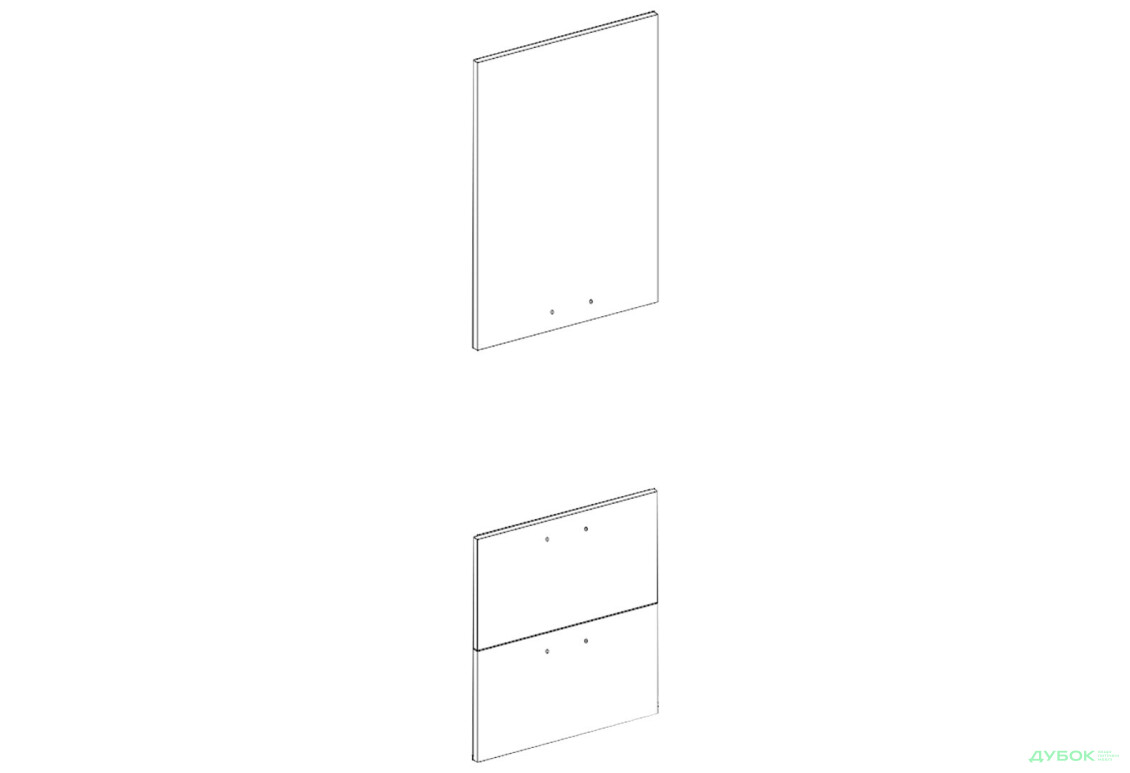 Фасад П 60 ДШ (h-920) Марта / Аліса Світ Меблів