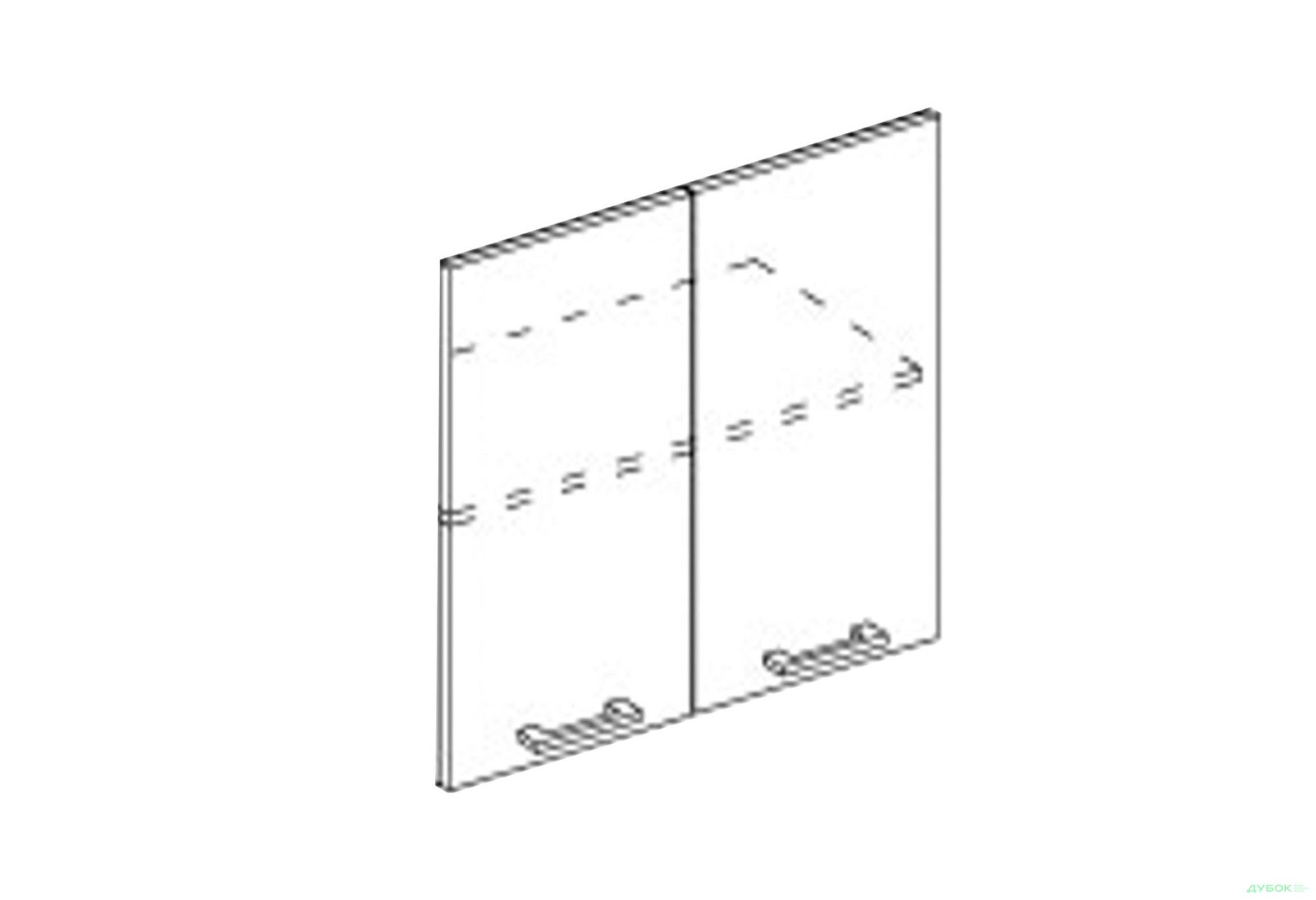 Зображення 1 - Фасад В 60 2Д п/мікрохв. (920) Марта / Аліса Світ Меблів