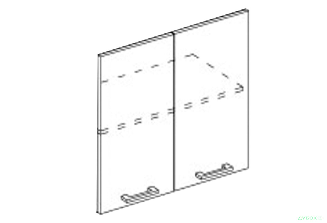 Фасад В 60 2Д п/мікрохв. (920) Марта / Аліса Світ Меблів