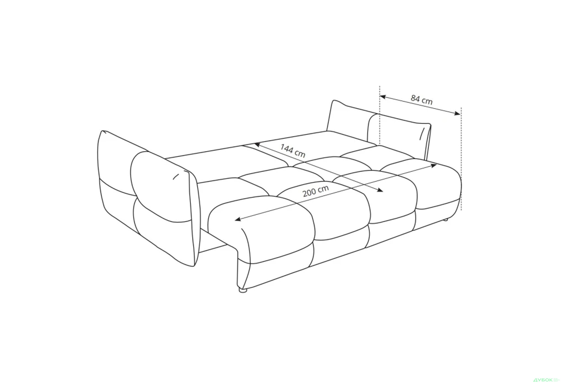 Диван Perfect Home Бейз / Baloo 245х110 см, Білий (WInd 02) - Зображення 10 Зображення 10 - Диван Perfect Home Бейз / Baloo 245х110 см, Білий (WInd 02)