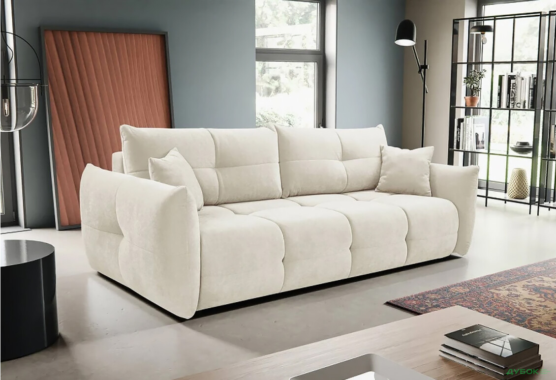 Диван Perfect Home Бейз / Baloo 245х110 см, Білий (WInd 02) - Зображення 2 Зображення 2 - Диван Perfect Home Бейз / Baloo 245х110 см, Білий (WInd 02)