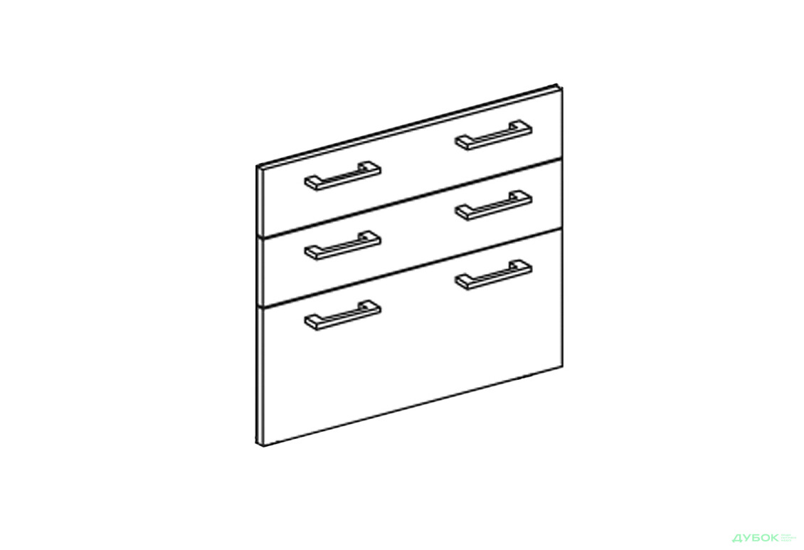 Фасад Н 80 3Ш (2+1) Марта / Аліса Світ Меблів