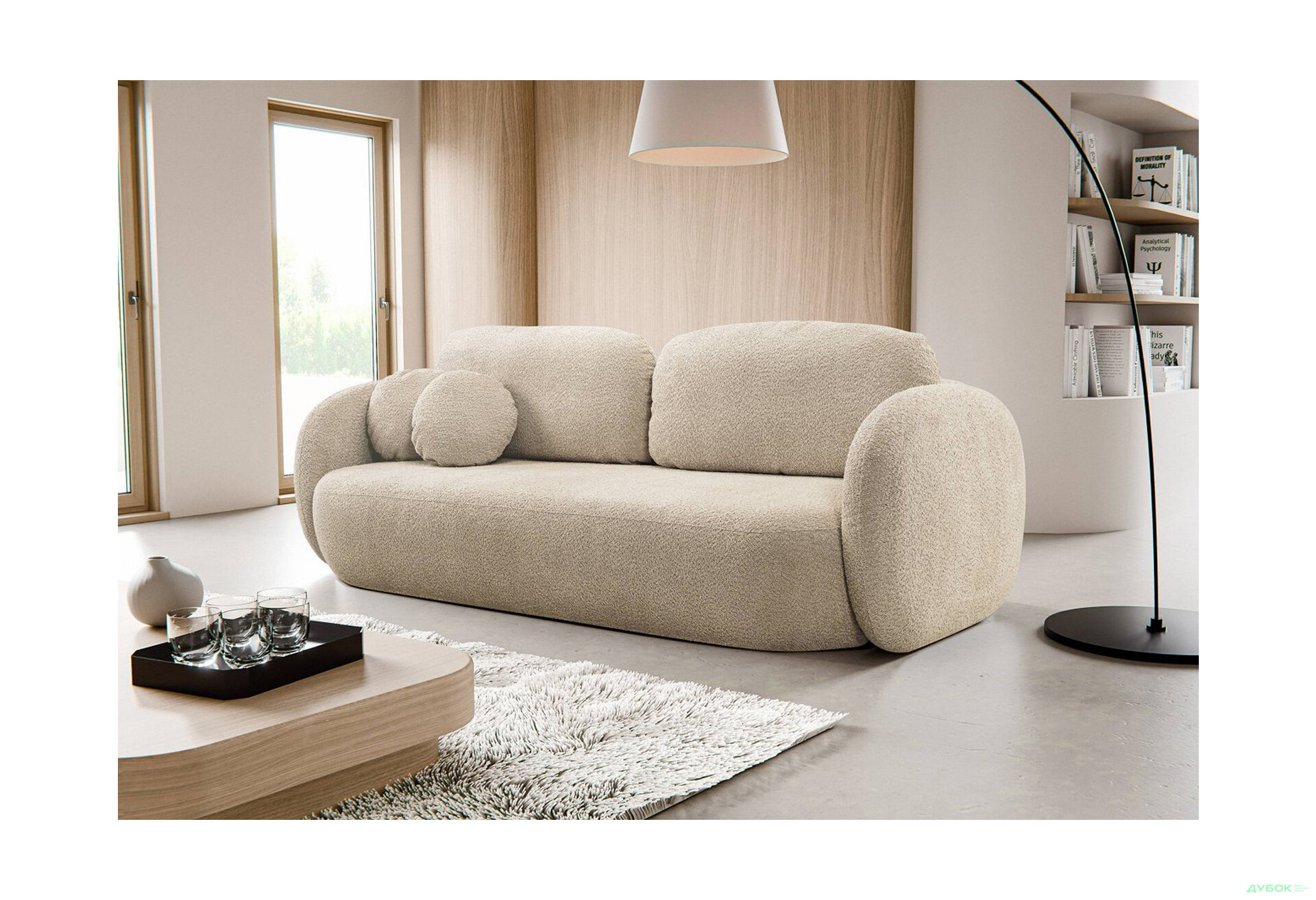 Диван Perfect Home Оліо / Olio 238х101 см, Беж (Abriamo 03) - Зображення 2 Зображення 2 - Диван Perfect Home Оліо / Olio 238х101 см, Беж (Abriamo 03)