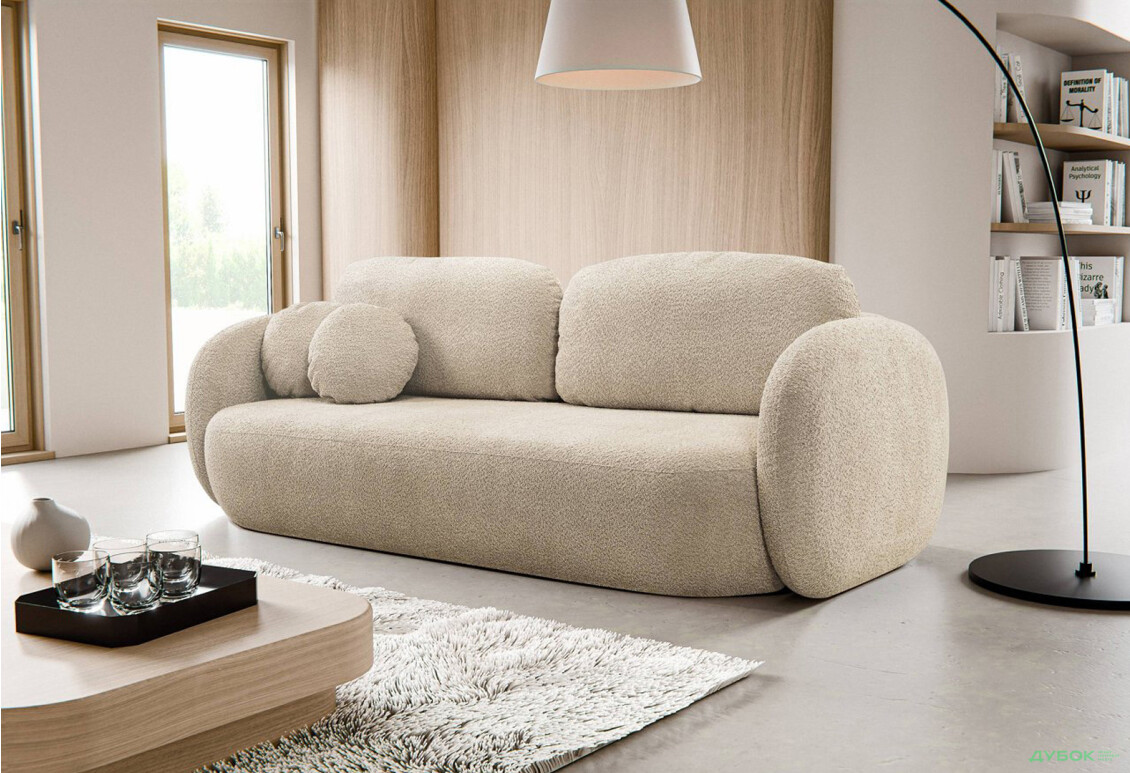 Диван Perfect Home Оліо / Olio 238х101 см, Беж (Abriamo 03) - Зображення 2 Зображення 2 - Диван Perfect Home Оліо / Olio 238х101 см, Беж (Abriamo 03)