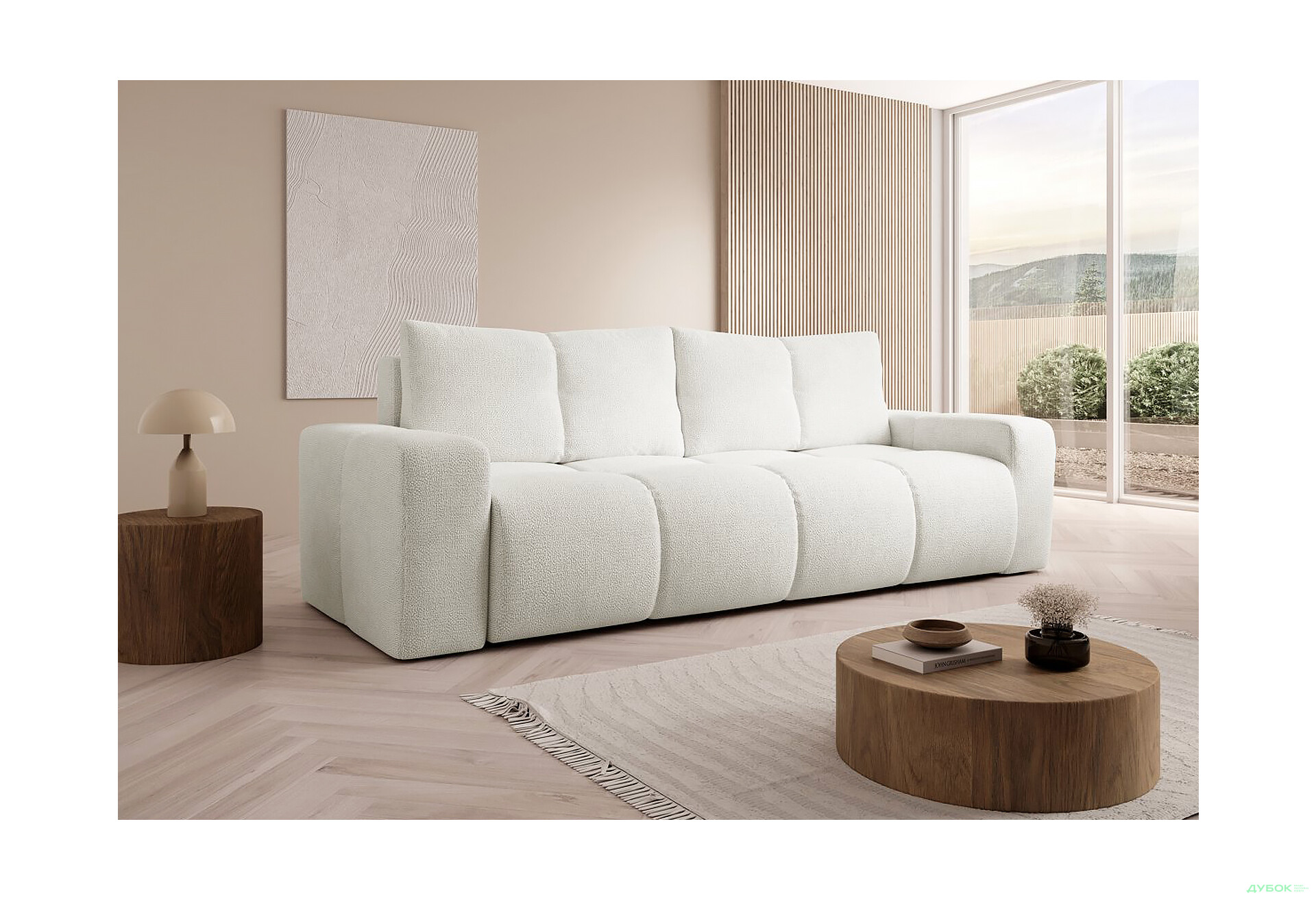 Диван Perfect Home Сохо / Soho 259х99 см, Білий (Perfect Harmony 01) - Зображення 2 Зображення 2 - Диван Perfect Home Сохо / Soho 259х99 см, Білий (Perfect Harmony 01)
