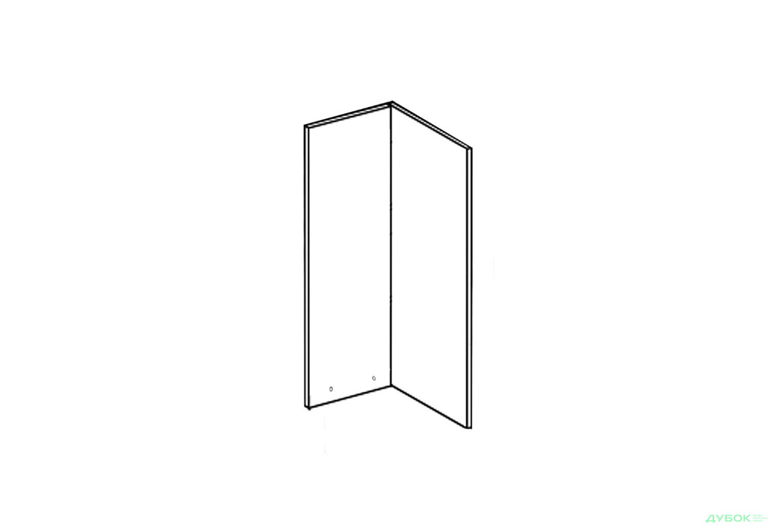 Фасад В 60x60 кут прямий (h-920) Марта / Аліса Лак Світ Меблів