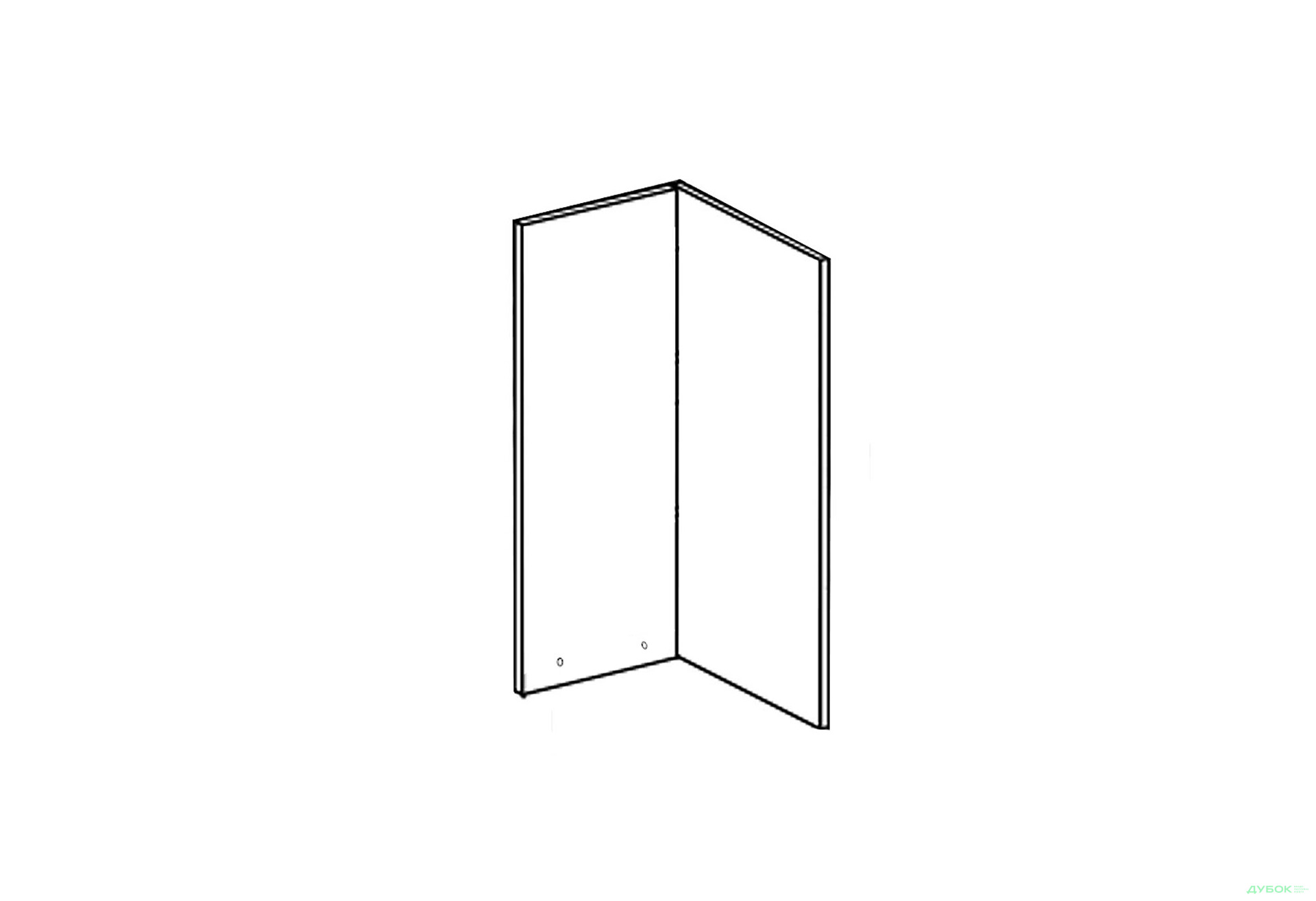 Зображення 1 - Фасад В 60x60 кут прямий Марта / Аліса Лак Світ Меблів