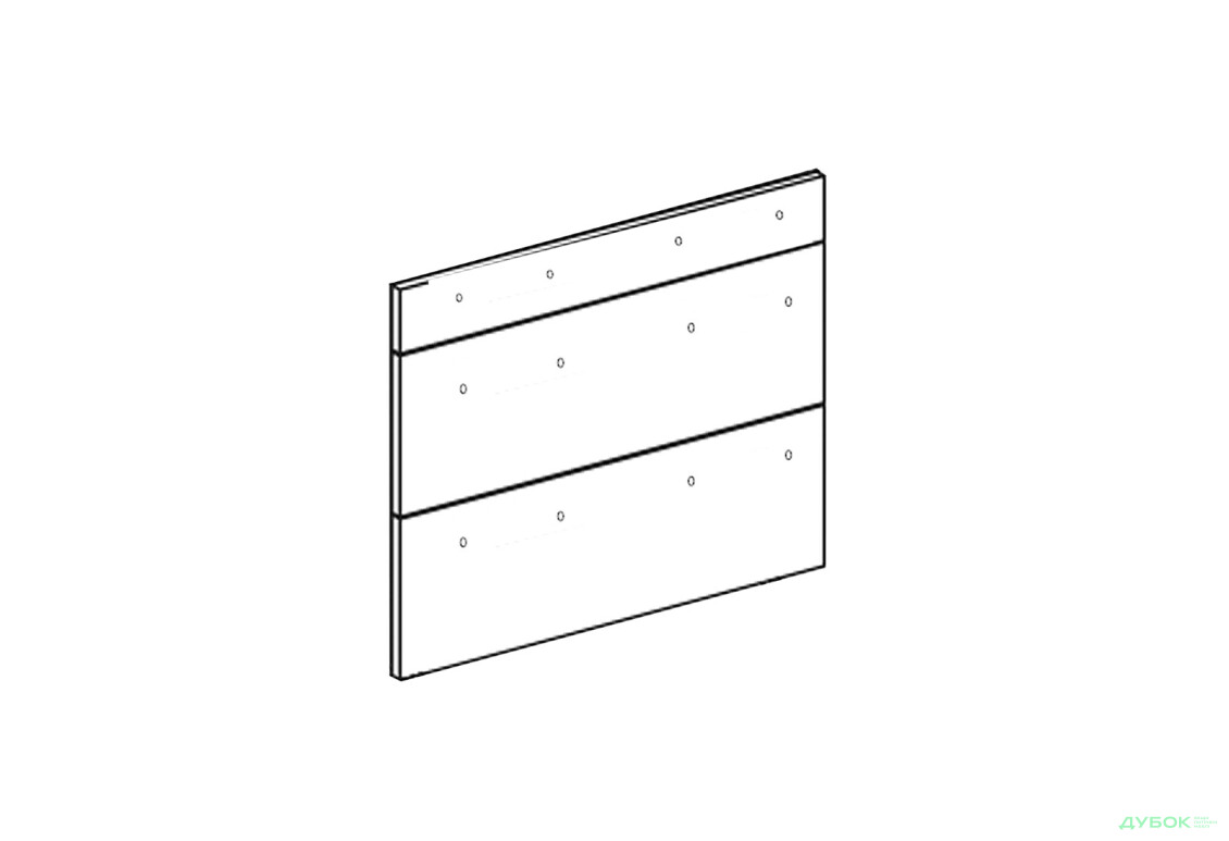 Фасад Н 80 3Ш (1+2) Марта / Аліса Лак Світ Меблів