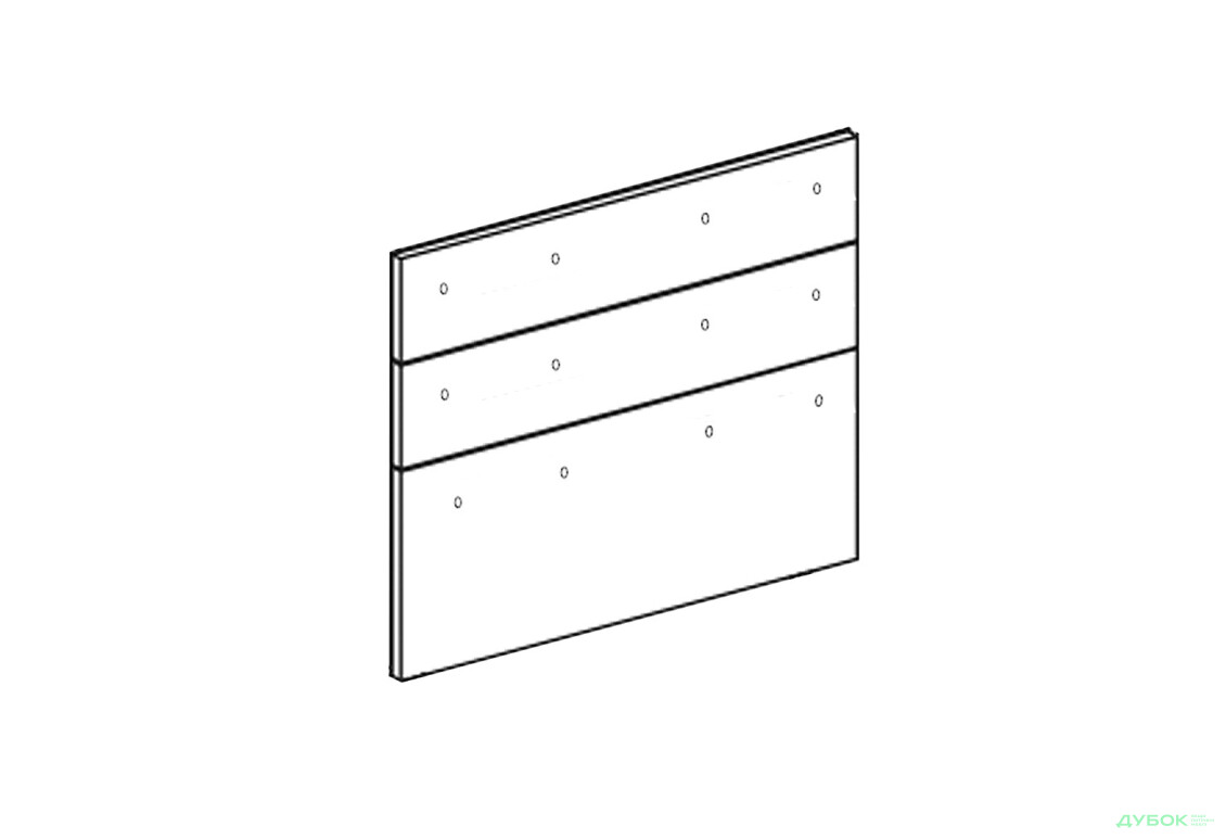 Фасад Н 80 3Ш (2+1) Favorit Марта / Аліса Лак Світ Меблів