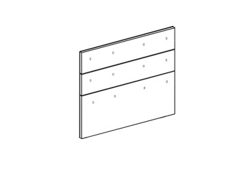 Фасад Н 80 3Ш (2+1) Марта / Аліса Лак Світ Меблів