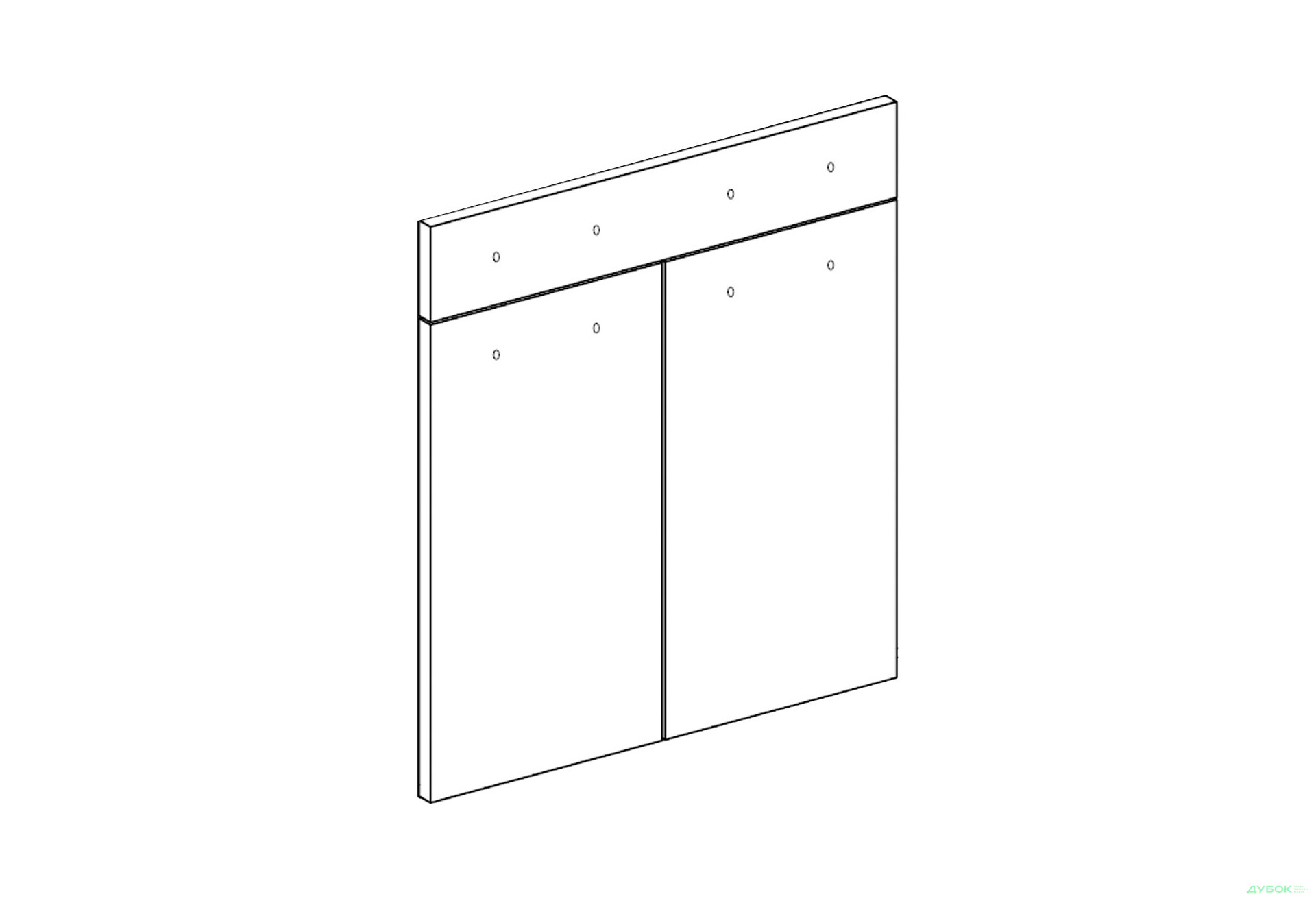 Зображення 1 - Фасад Н 80 ДШ Марта / Аліса Лак Світ Меблів