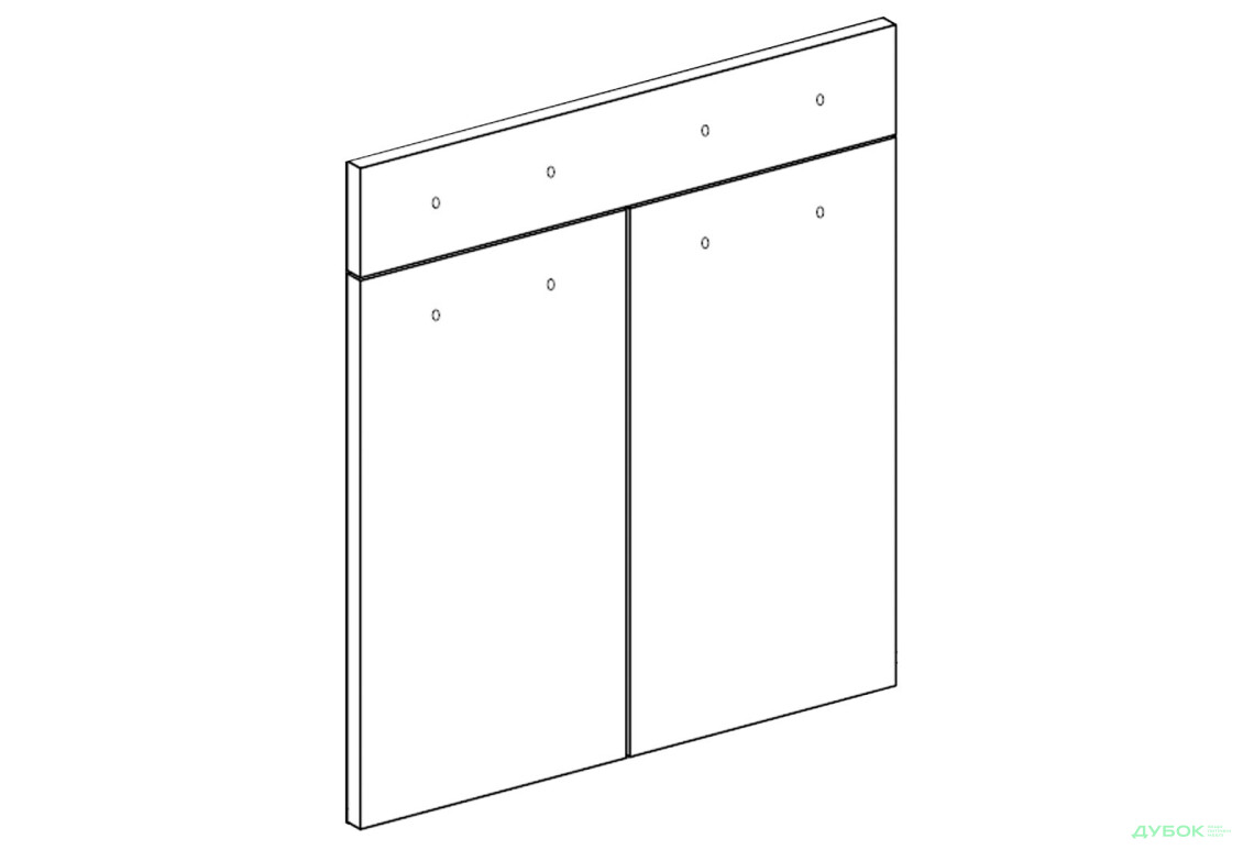 Фасад Н 80 ДШ Марта / Аліса Лак Світ Меблів