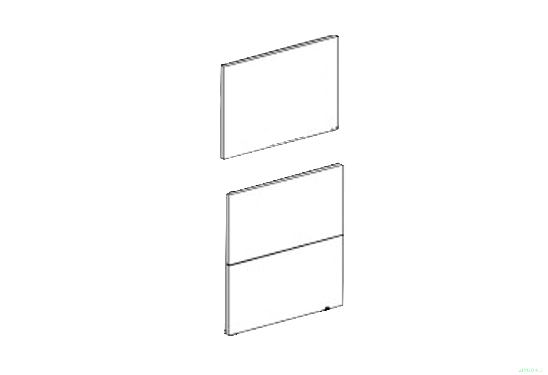 Зображення 1 - Фасад П 60 ДШ п/мікрохв. 720 Марта / Аліса Лак Світ Меблів