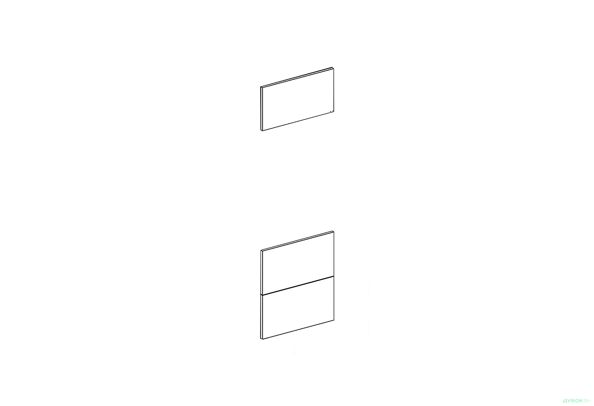 Зображення 1 - Фасад П 60 ДШ п/мікрохв. Favorit Марта / Аліса Лак Світ Меблів