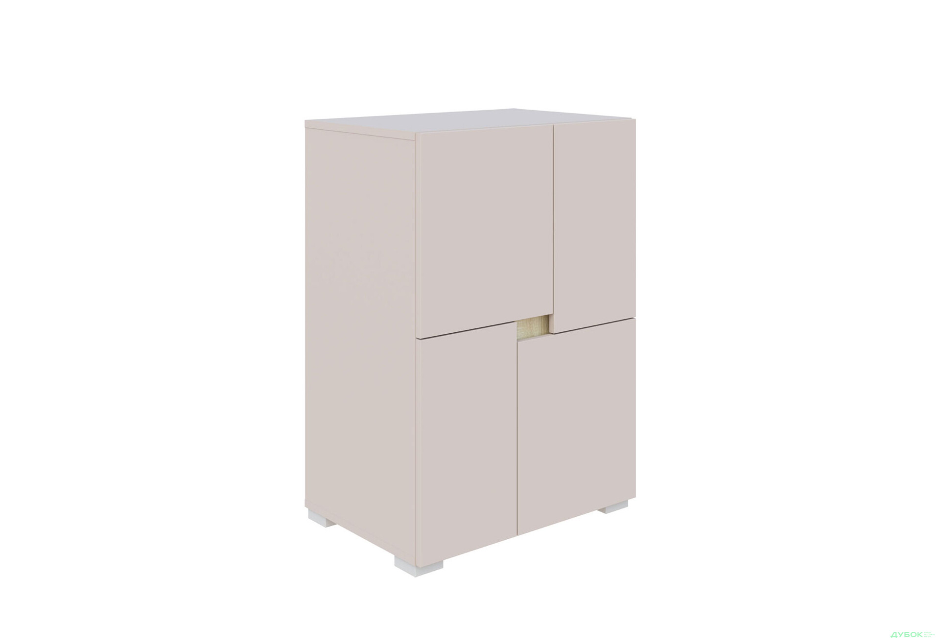 Зображення 1 - Комод Світ Меблів Маріо 4-дверний 60 см, Кашемір