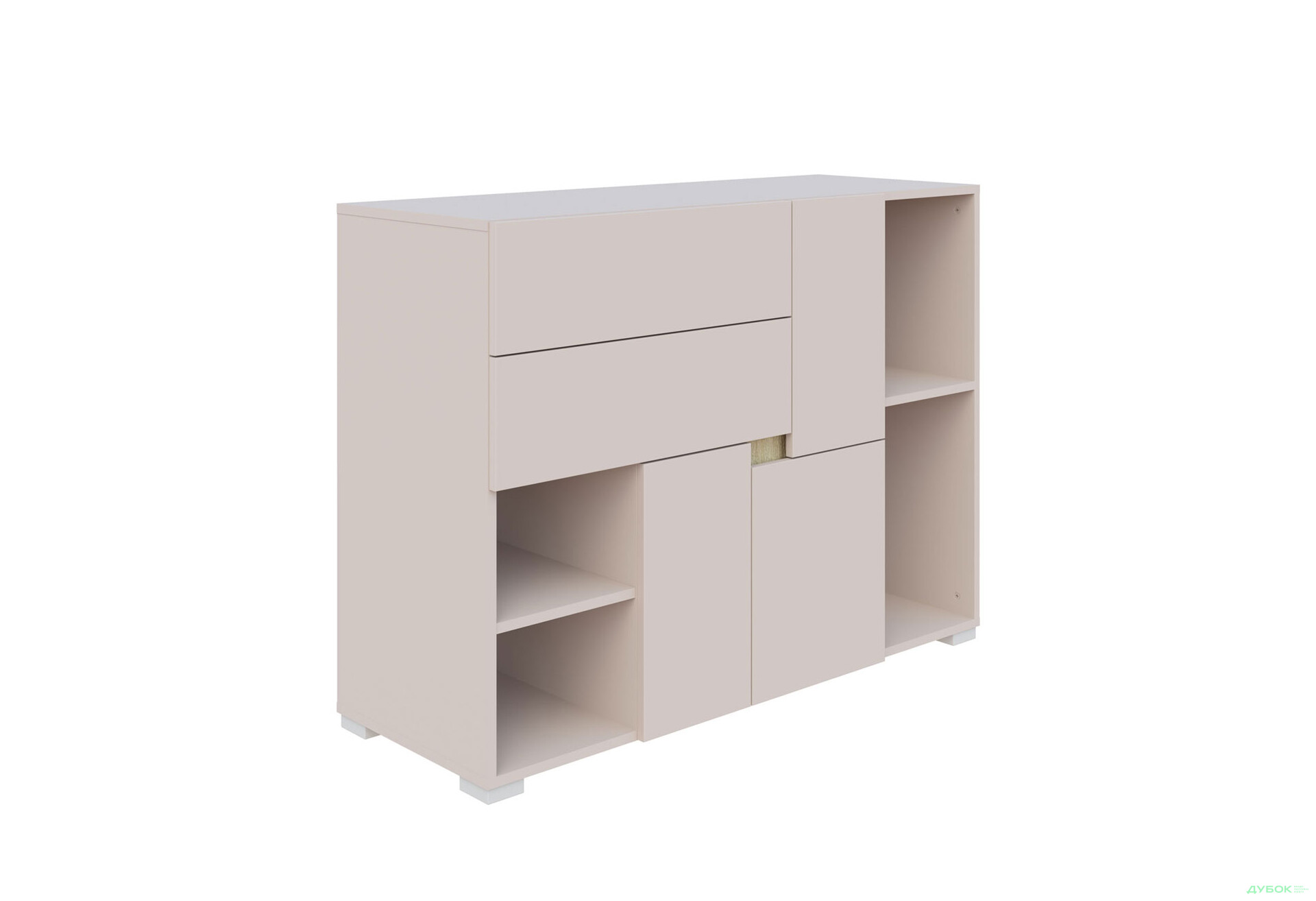 Изображение 1 - Комод Svit Mebliv Марио 3-дверный с ящиками и полками 120 см, Кашемир