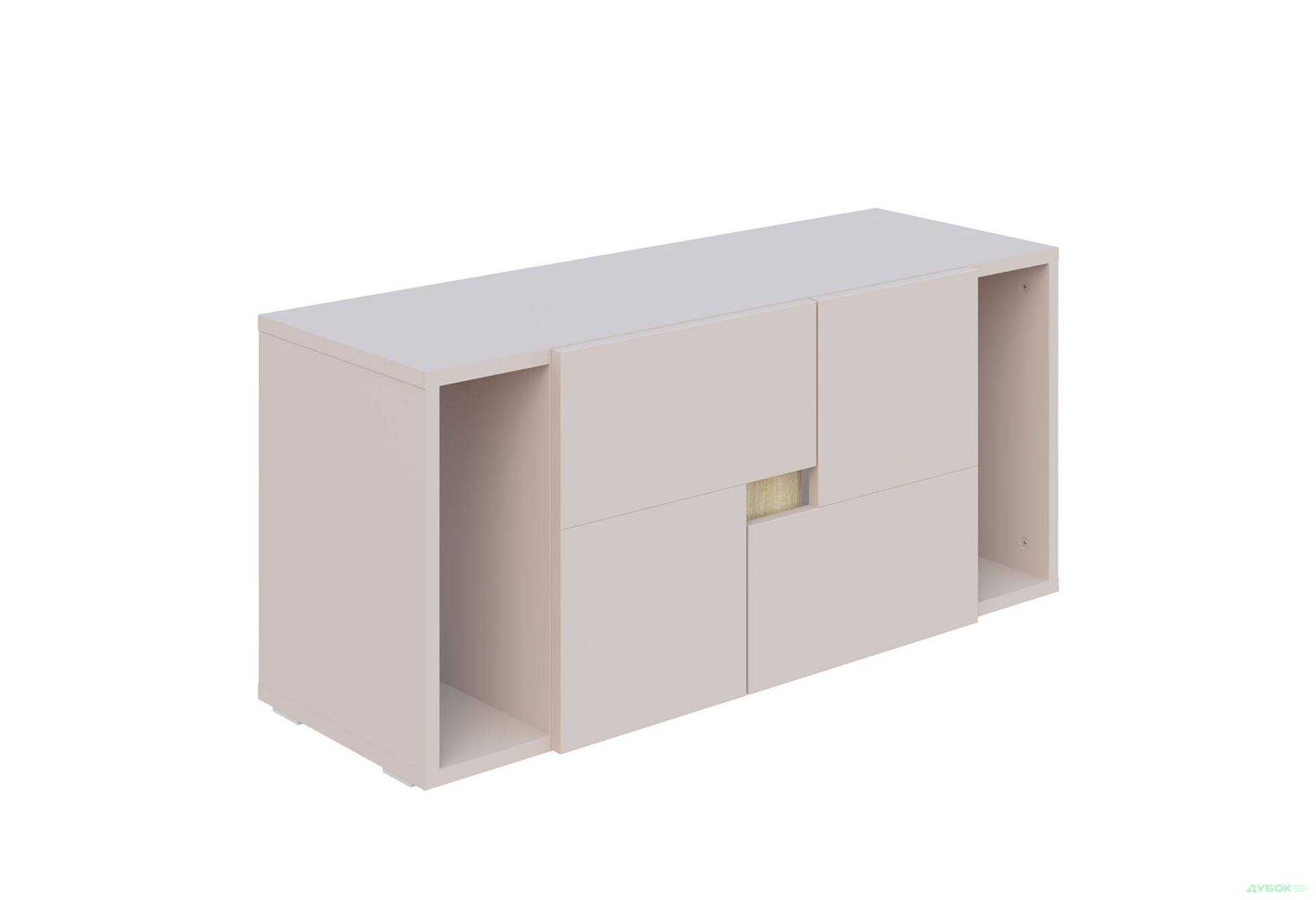 Зображення 1 - Комод Світ Меблів Маріо 4-дверний з полицями 90 см, Кашемір