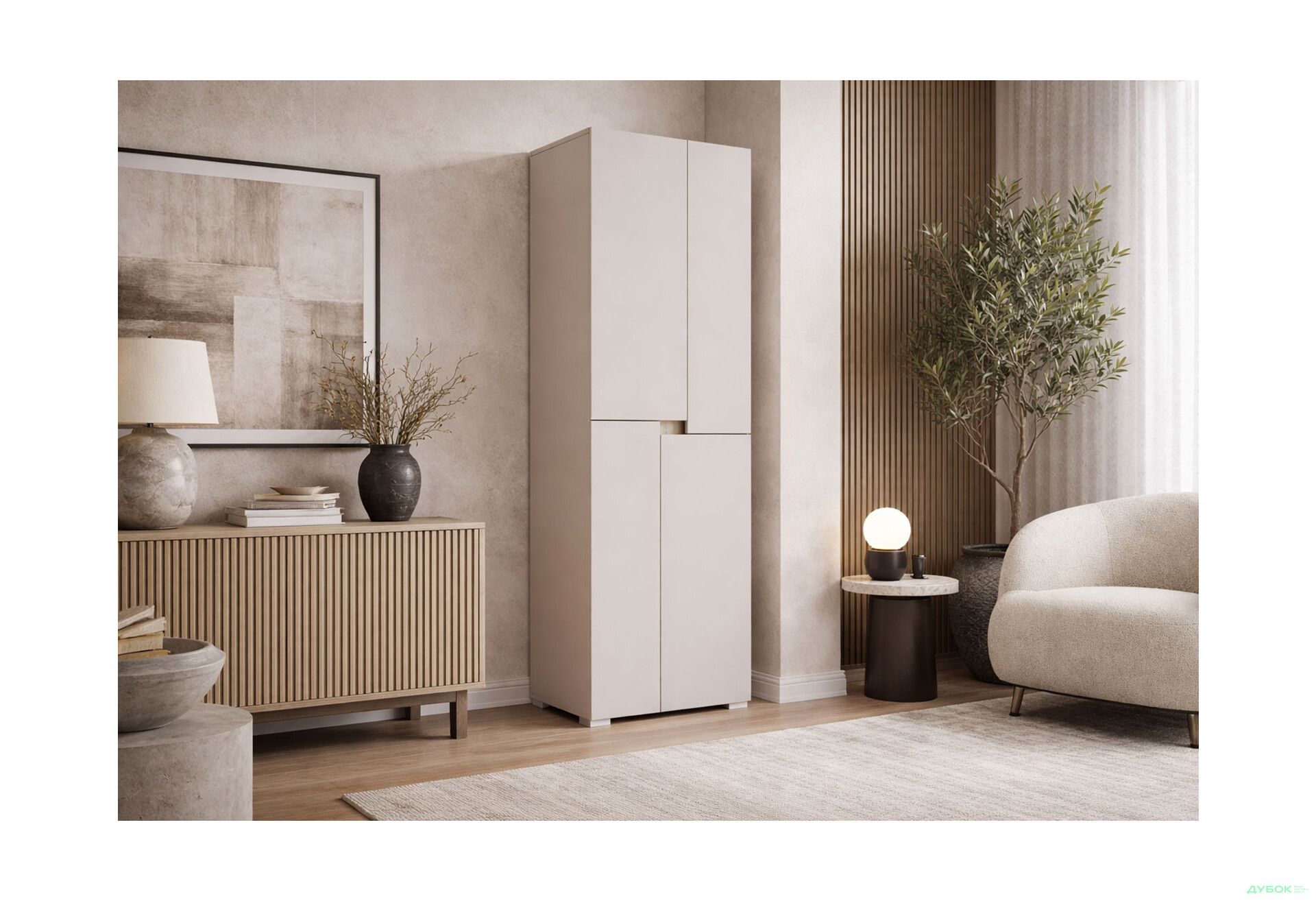 Изображение 2 - Шкаф Svit Mebliv Марио 4-дверный 60 см, Кашемир