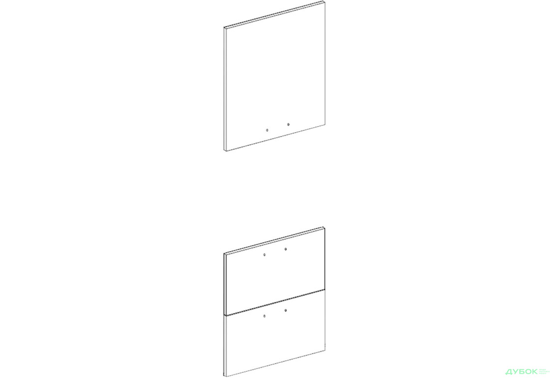 Фасад П 60 ДШ Марта / Аліса Лак Світ Меблів