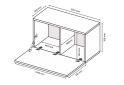 Изображение 2 - Тумба под ТВ MiroMark Бокс / Box с дверкой 105 см, глянец серый шиншилла