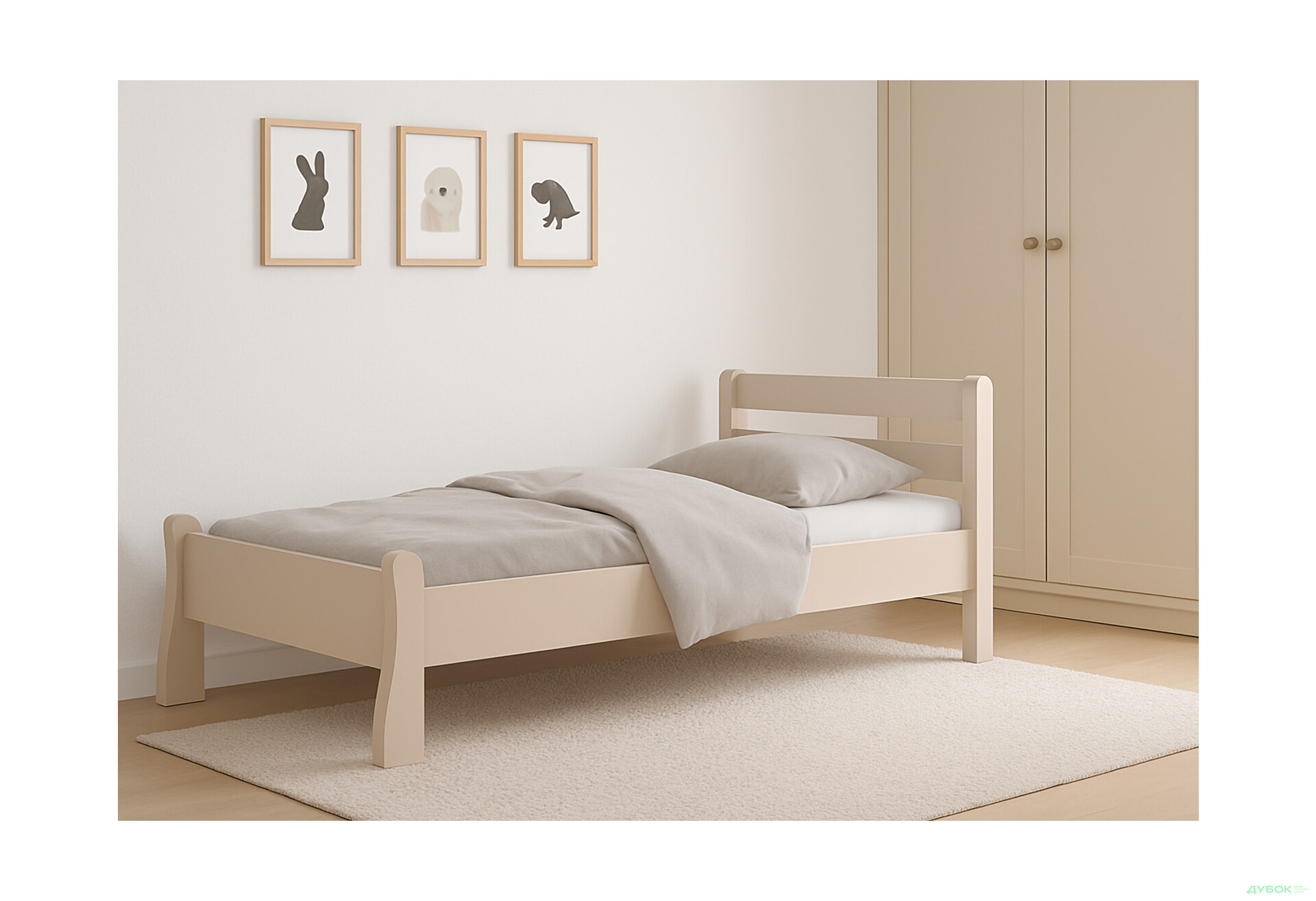 Изображение 2 - Кровать Arbor Drev Венеция 90х190, сосна, кашемир