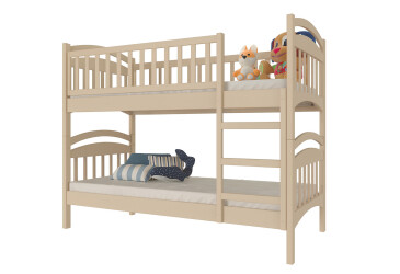 Кровать двухьярусная Арбор Древ Смайл сосна 90х200, кашемир