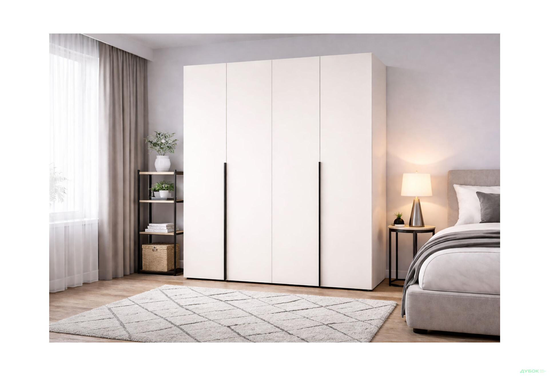 Изображение 2 - Шкаф МироМарк Лори / Lori 4-дверный 179,2 см глянец кашемир