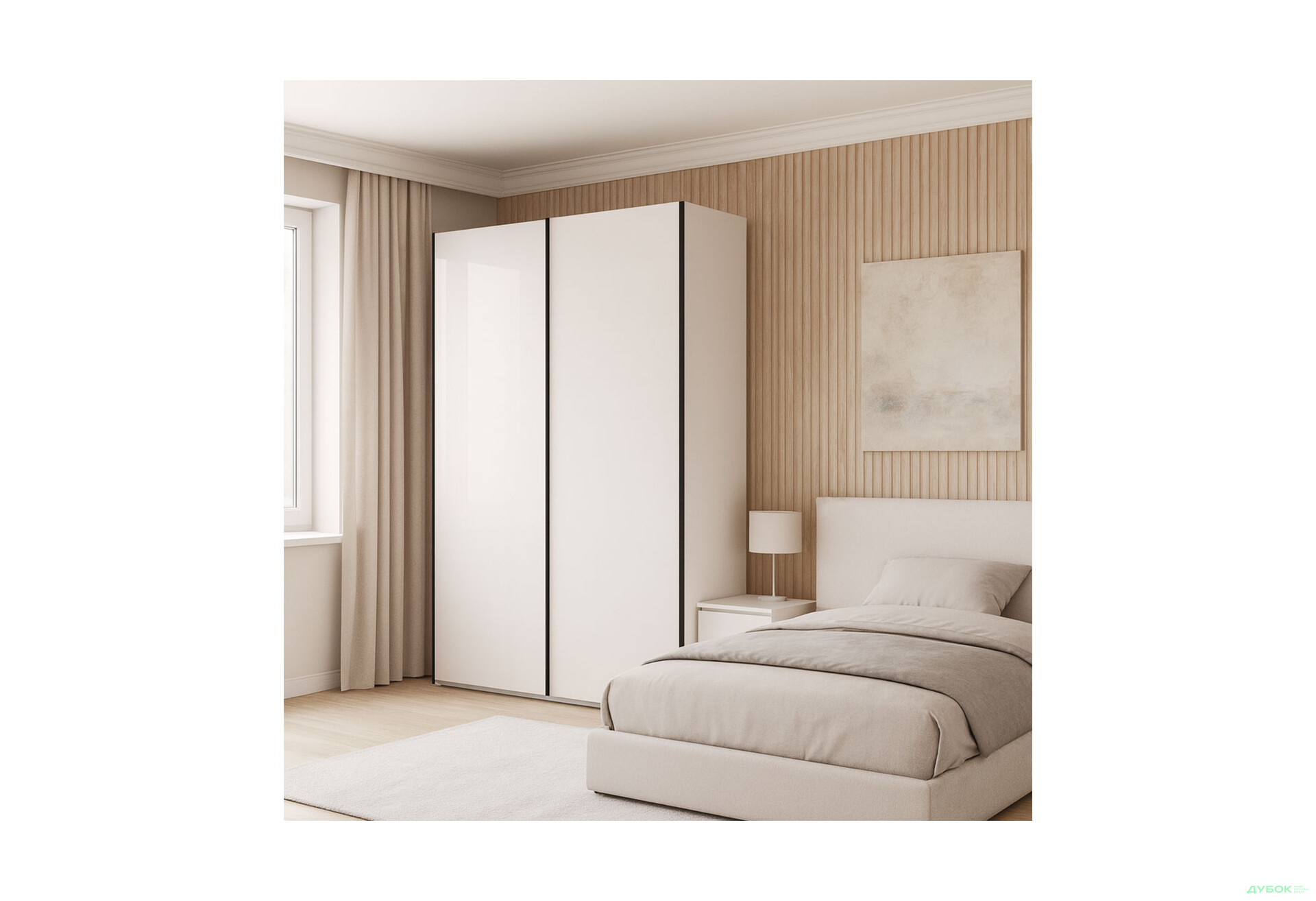 Изображение 2 - Шкаф-купе МироМарк Лори / Lori 2-дверный 1,5х2,4м глянец кашемир