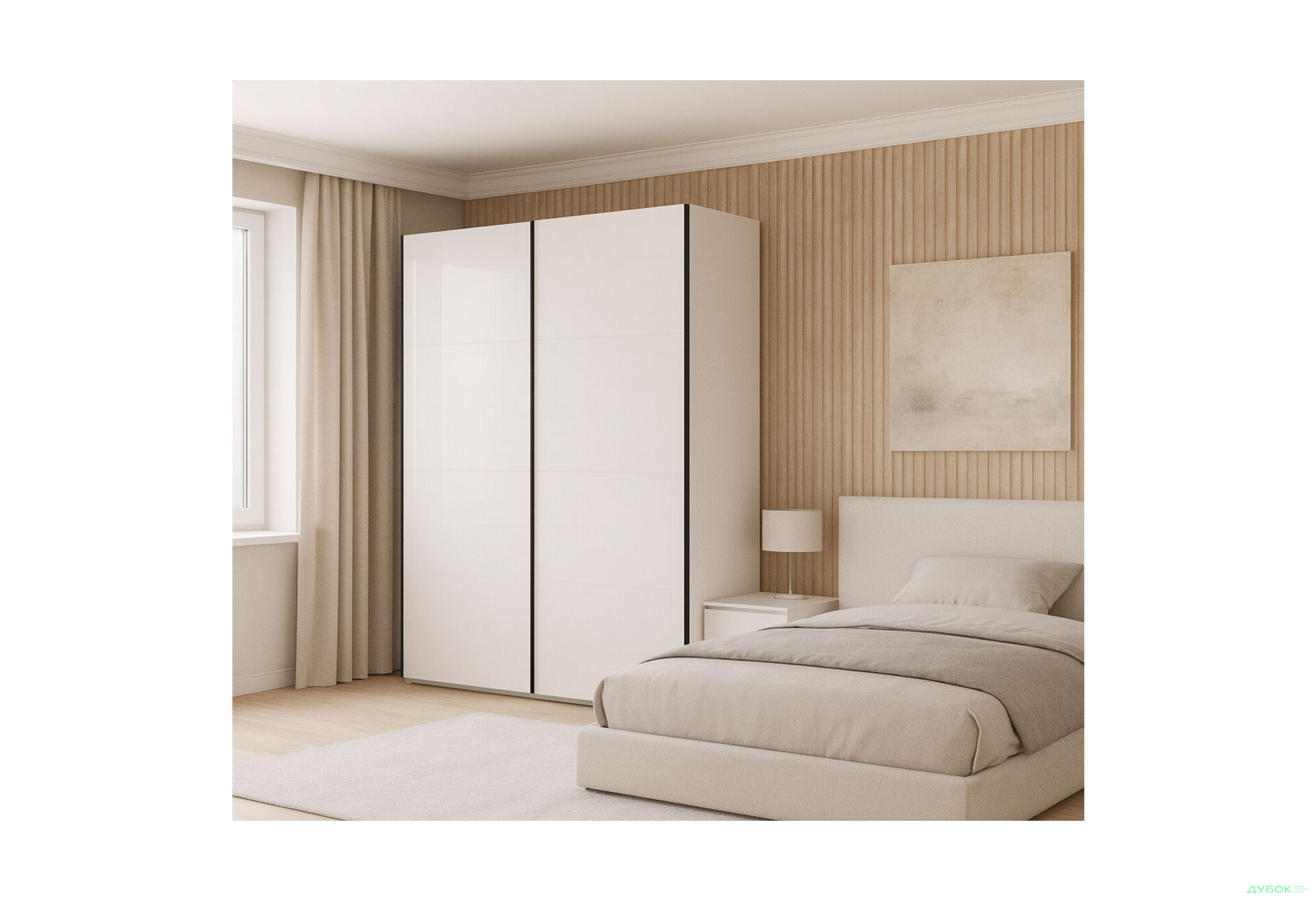 Изображение 2 - Шкаф-купе МироМарк Лори / Lori 2-дверный 2,0х2,4м глянец кашемир