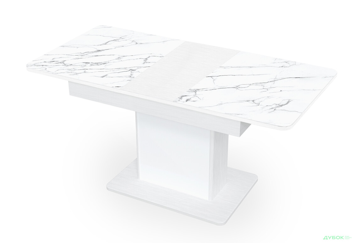 Изображение 6 - Стол кухонный Jam Бостон Т раскладной, 140 / 180 см, белое дерево / бриллиант