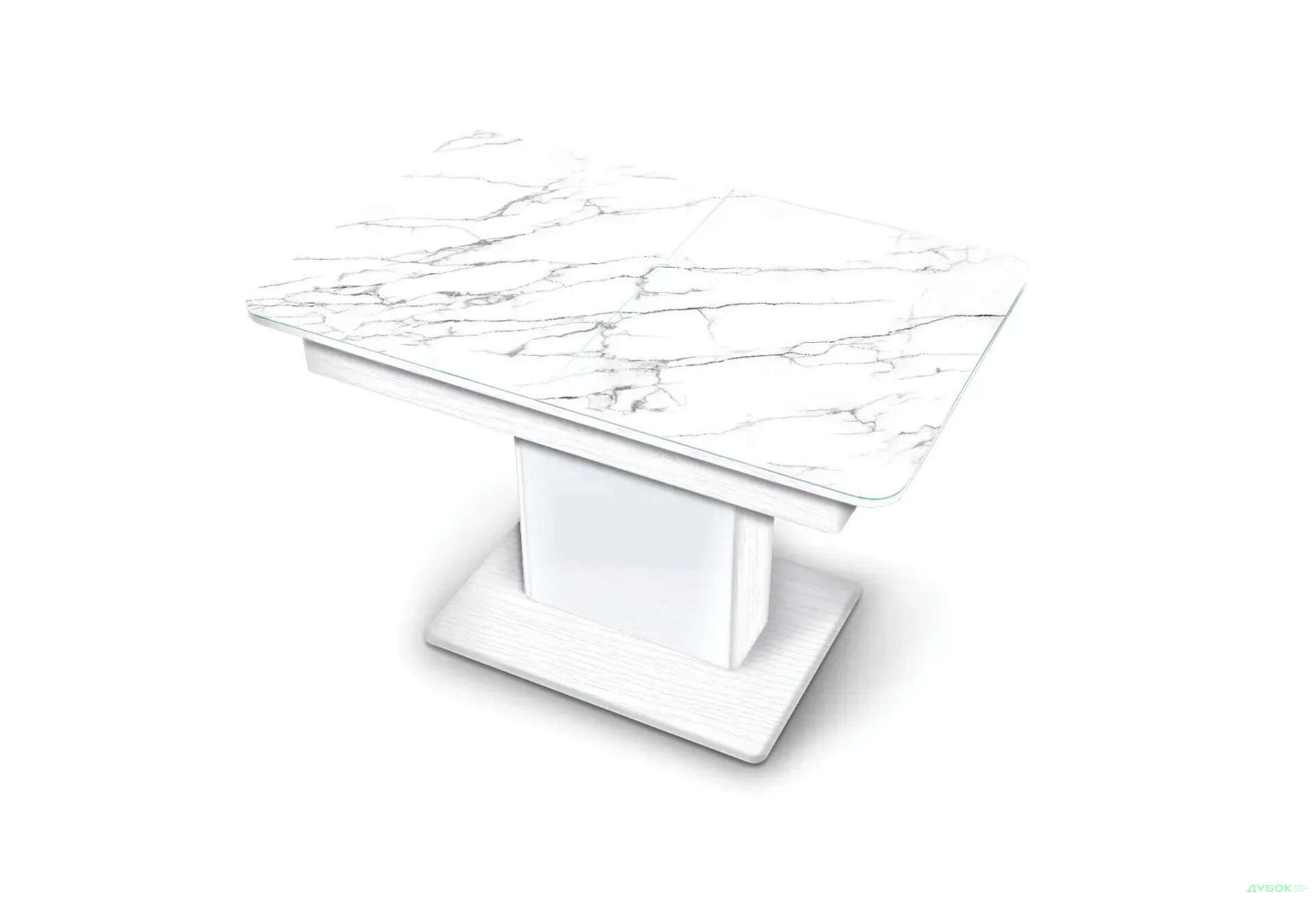 Изображение 1 - Стол кухонный Jam Бостон Т раскладной, 140 / 180 см, белое дерево / бриллиант