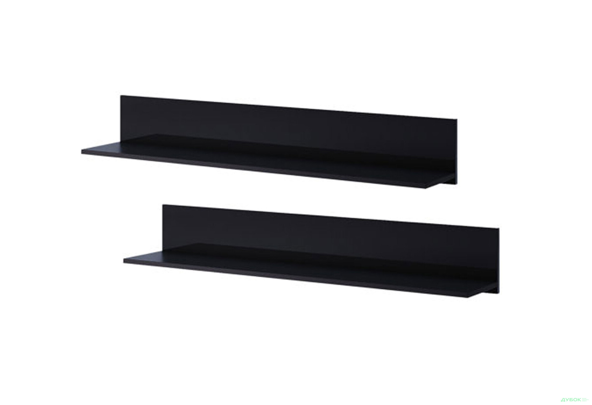 Полкиа навесные МироМарк Бокс Секция-91 комплект 2 шт 100 см, глянец черный - Изображение 1 Изображение 1 - Полкиа навесные МироМарк Бокс Секция-91 комплект 2 шт 100 см, глянец черный