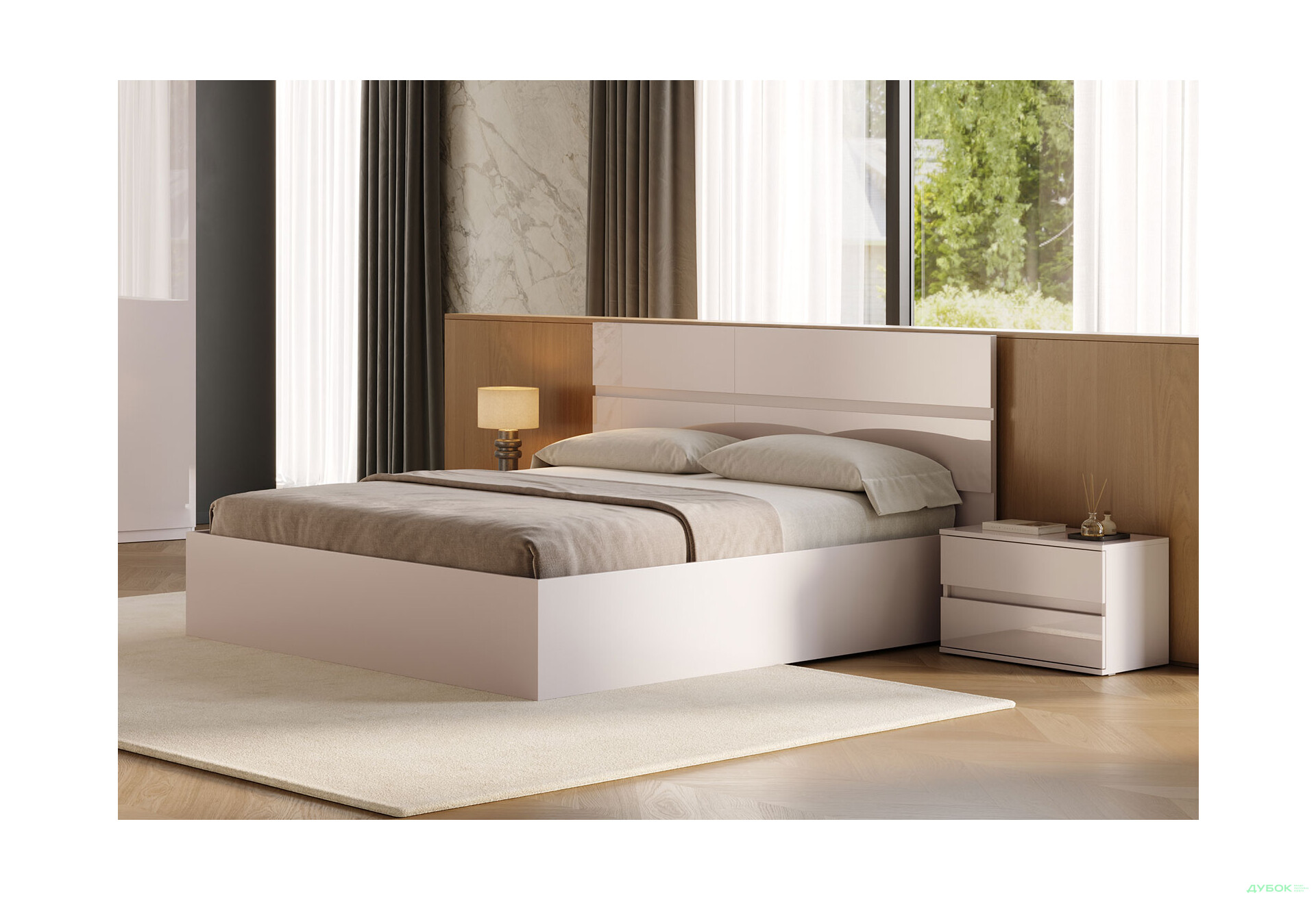 Кровать-подиум МироМарк Лили / Lily 160x200 подъёмная с каркасом, Глянец кашемир - Изображение 2 Изображение 2 - Кровать-подиум МироМарк Лили / Lily 160x200 подъёмная с каркасом, Глянец кашемир