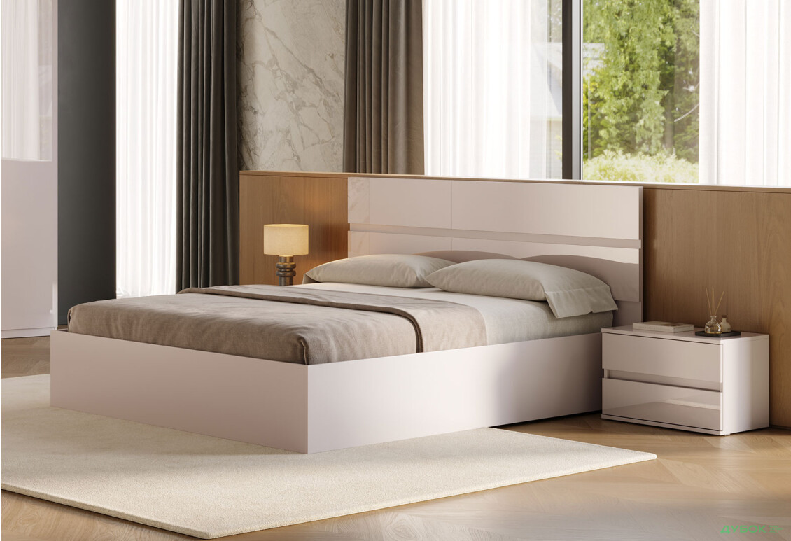 Кровать-подиум МироМарк Лили / Lily 160x200 подъёмная с каркасом, Глянец кашемир - Изображение 2 Изображение 2 - Кровать-подиум МироМарк Лили / Lily 160x200 подъёмная с каркасом, Глянец кашемир