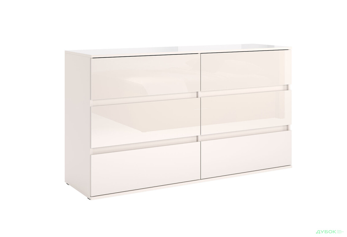 Изображение 3 - Комод МироМарк Лили / Lily с 6 ящиками 150,2 см, глянец кашемир