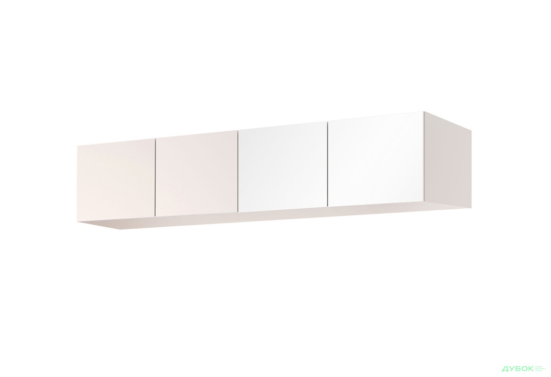 Антресоль MiroMark Лілі / Lily 4дв з дзеркалами 179,2 см Глянець кашемір