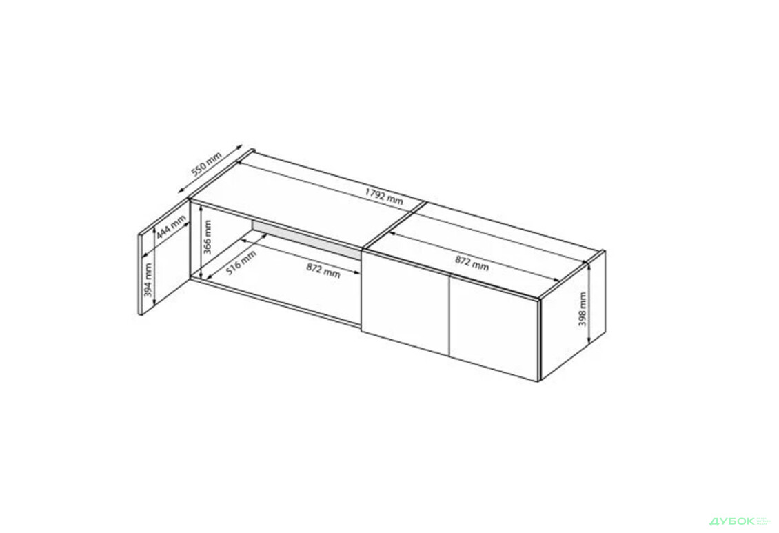 Антресоль MiroMark Лілі / Lily 4дв з дзеркалами 179,2 см Глянець кашемір - Зображення 7 Зображення 7 - Антресоль MiroMark Лілі / Lily 4дв з дзеркалами 179,2 см Глянець кашемір