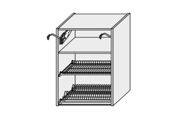 Корпус 60В 2дв Сушка Aventos Pro Blum+GTV 900мм