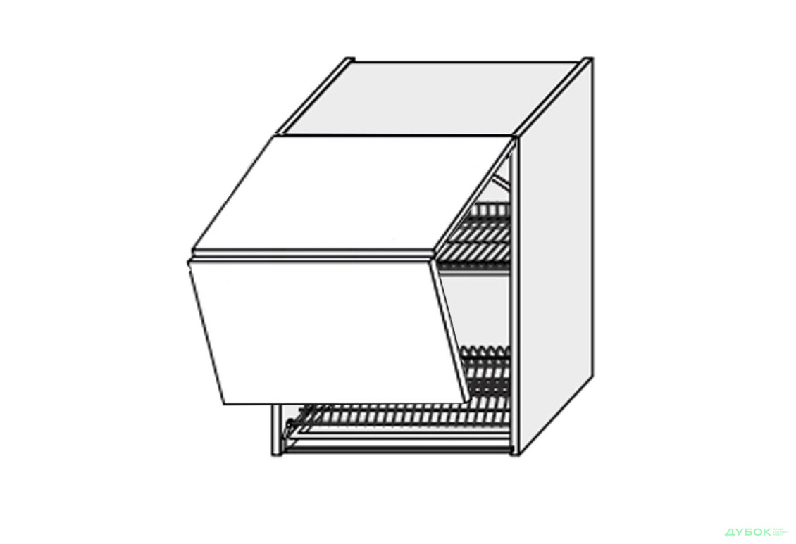 Верх 80ВС/720 2дв сушка Aventos Pro Blum+GTV Міленіум / Millenium Premium MiroMark